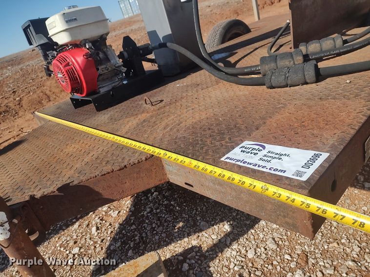 image for item DO3696 Shop built  log splitter trailer