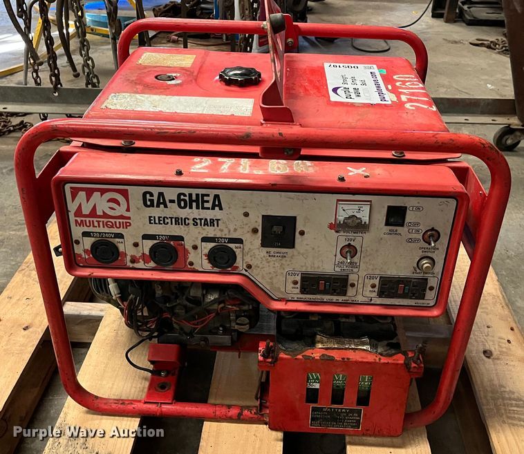 image for item DQ5107 Multiquip GA-6HEA  generator