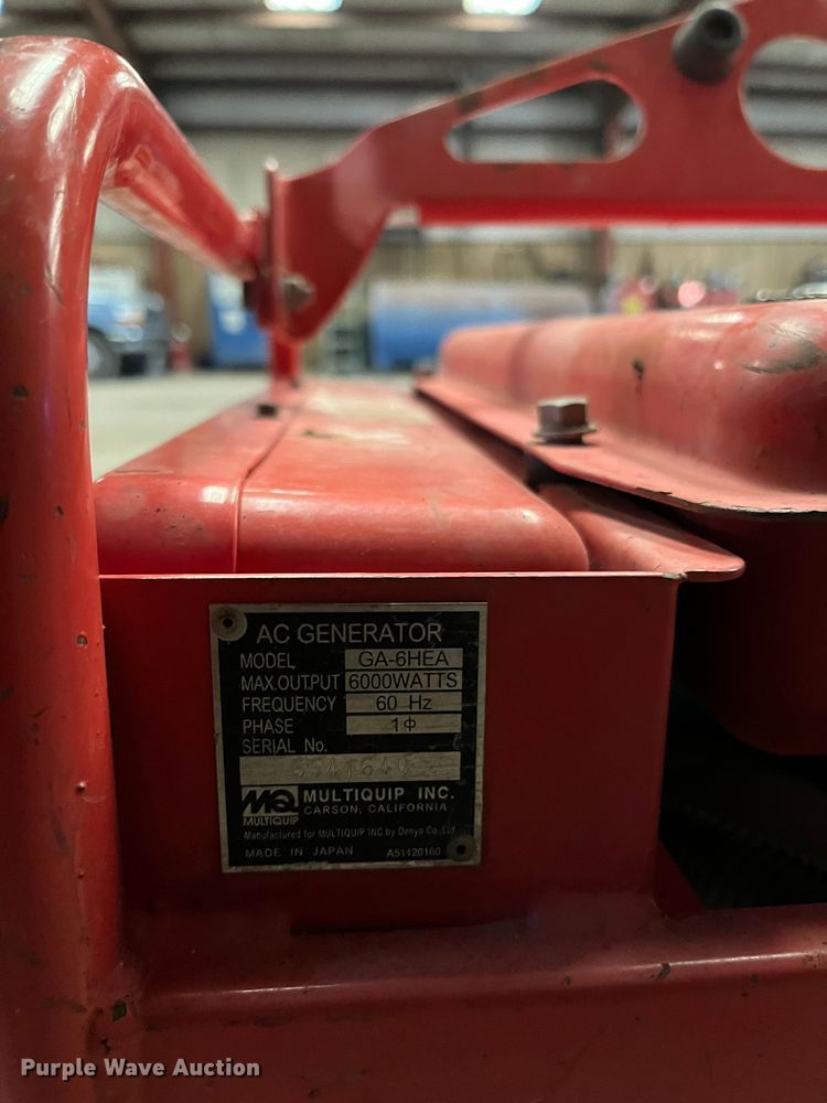 image for item DQ5107 Multiquip GA-6HEA  generator