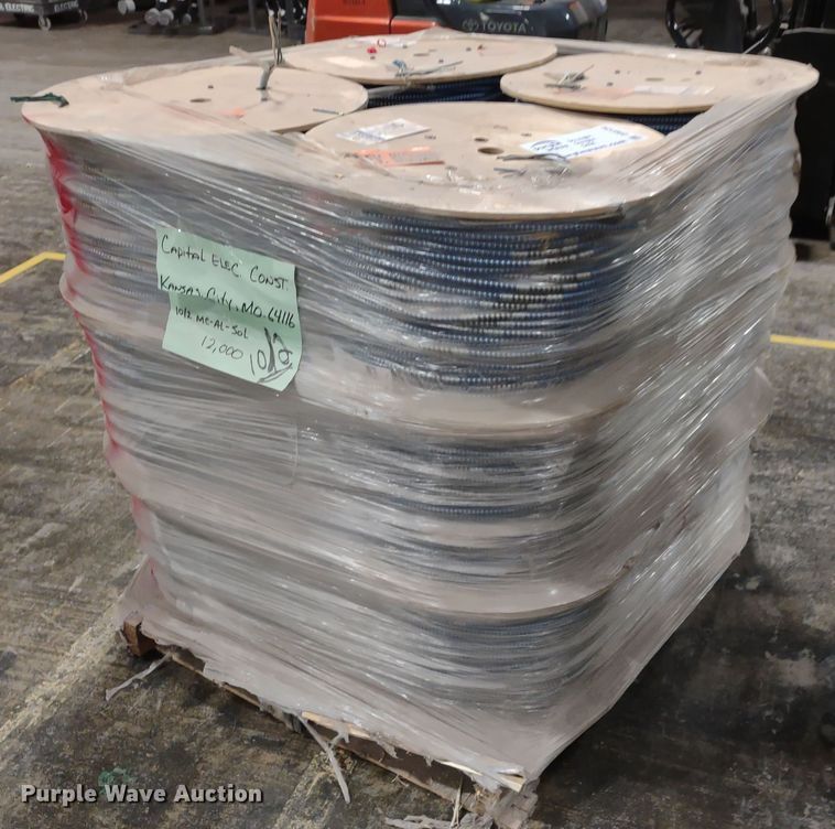 image for item DR8134 (12) spools of Kaf-Tech 10-2 metal clad copper cable