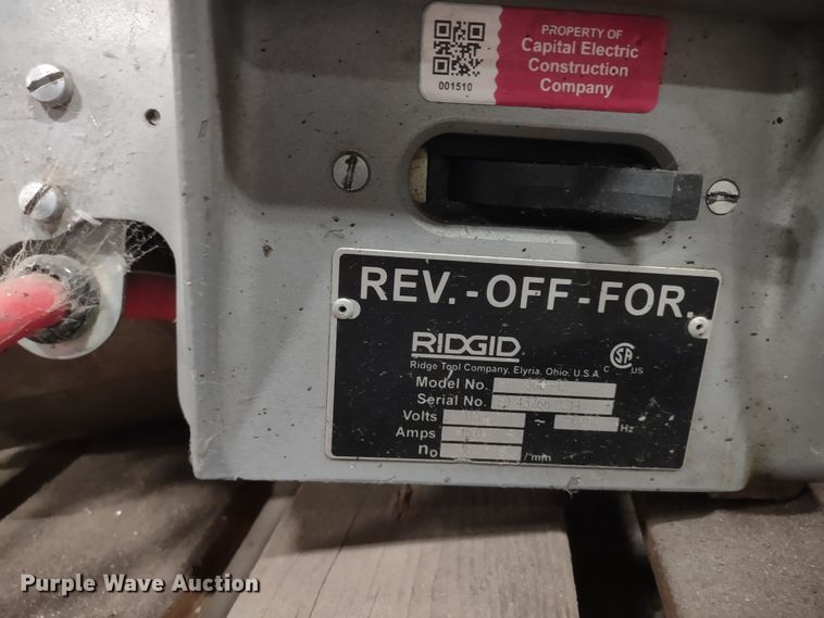 image for item DR8135 (6) Ridgid pipe threading machines