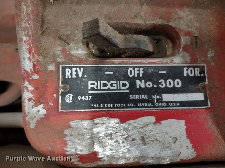 image for item DR8135 (6) Ridgid pipe threading machines