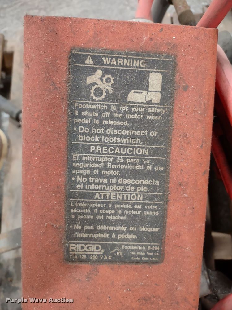 image for item DR8135 (6) Ridgid pipe threading machines