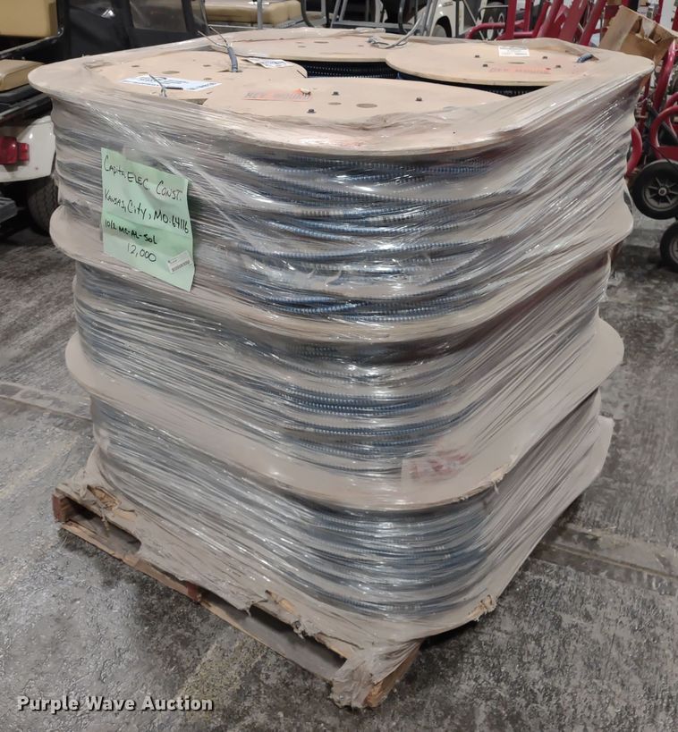 image for item DR8136 (12) spools of Kaf-Tech 10-2 metal clad copper cable