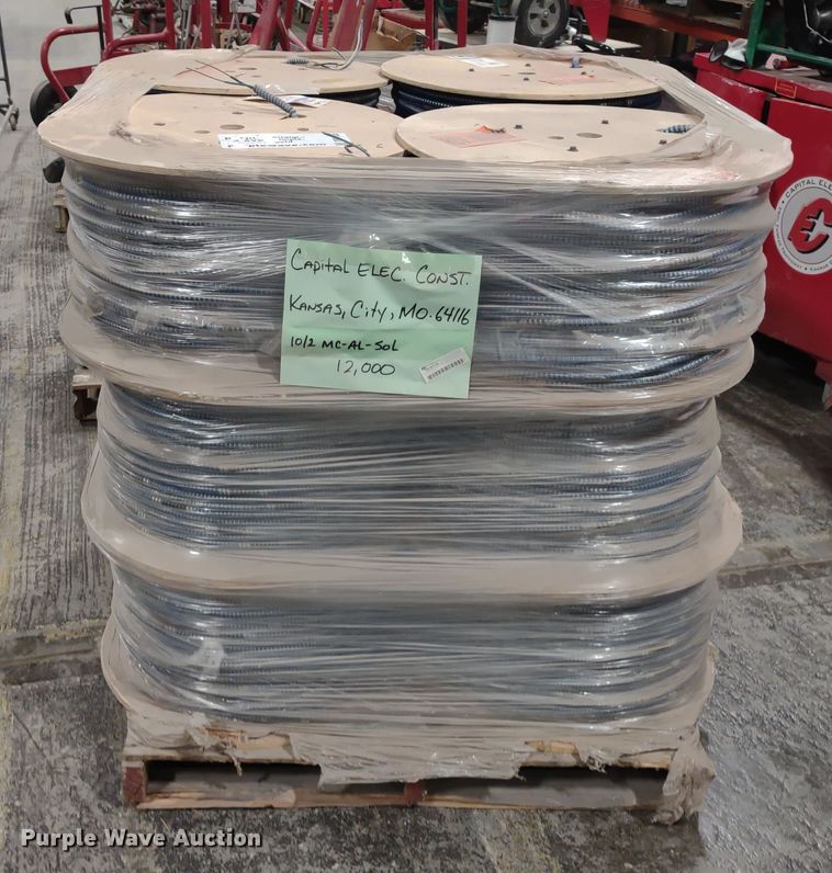 image for item DR8136 (12) spools of Kaf-Tech 10-2 metal clad copper cable