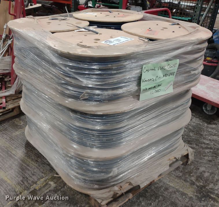image for item DR8136 (12) spools of Kaf-Tech 10-2 metal clad copper cable