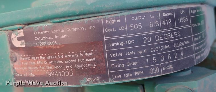 image for item DR8138 Onan  generator