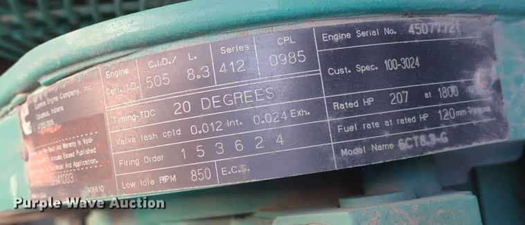 image for item DR8138 Onan  generator