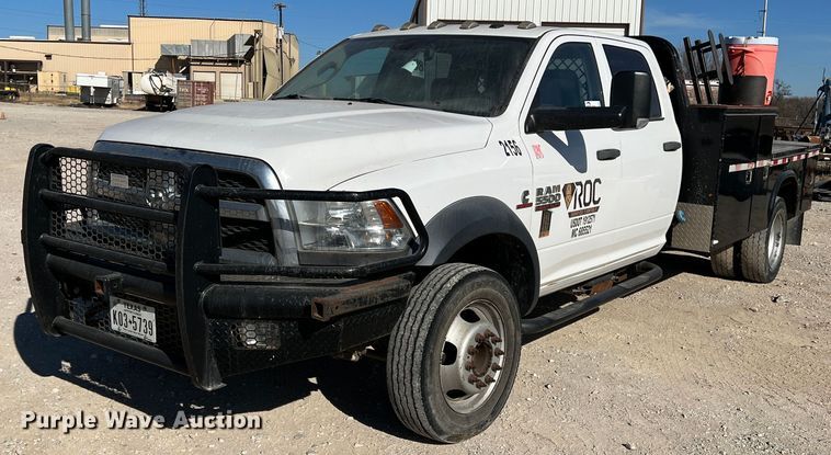 image for item DS2641 2014 Dodge Ram 5500  Crew Cab flatbed truck