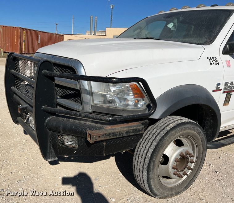 image for item DS2641 2014 Dodge Ram 5500  Crew Cab flatbed truck