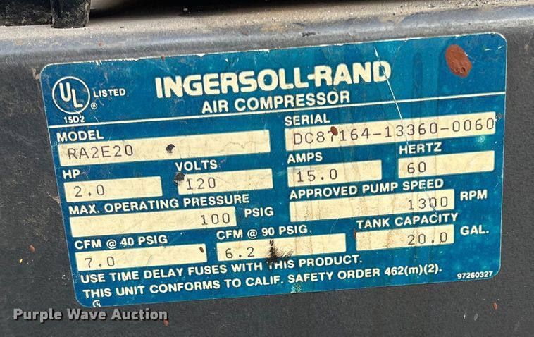 image for item DS2694 (2) air compressors