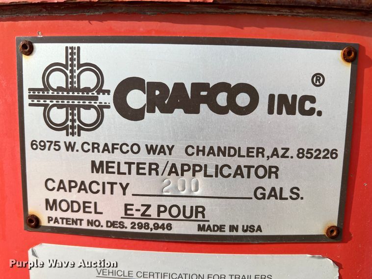 image for item DS2699 1994 Crafco EZ Pour 200D  crack sealer