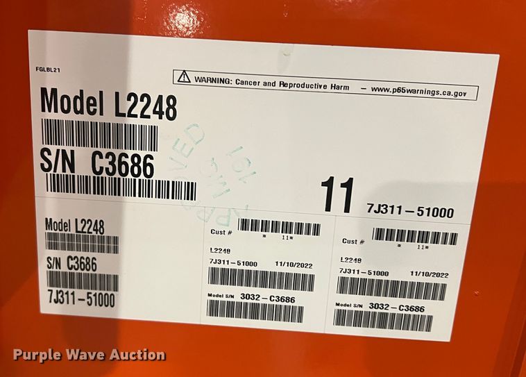 image for item DS2735 Kubota L2248  bucket