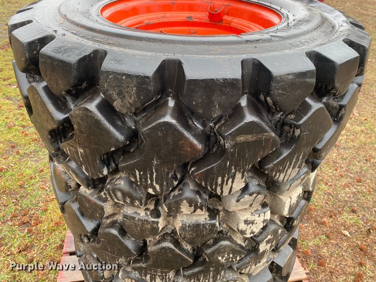 image for item IG9923 (4) Bobcat 12-16.5 NHS skid steer tires