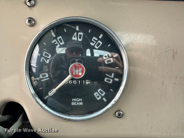 image for item JD9614 1953 International R130  dump flatbed truck