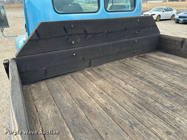 image for item JD9614 1953 International R130  dump flatbed truck