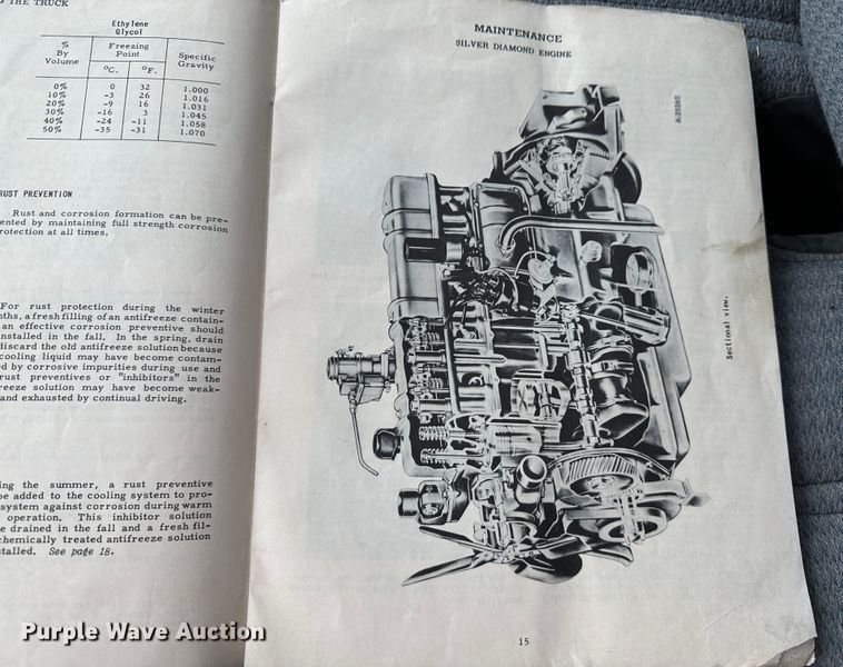 image for item JD9614 1953 International R130  dump flatbed truck