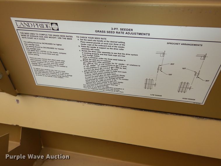 image for item JQ9918 Land Pride  seeder