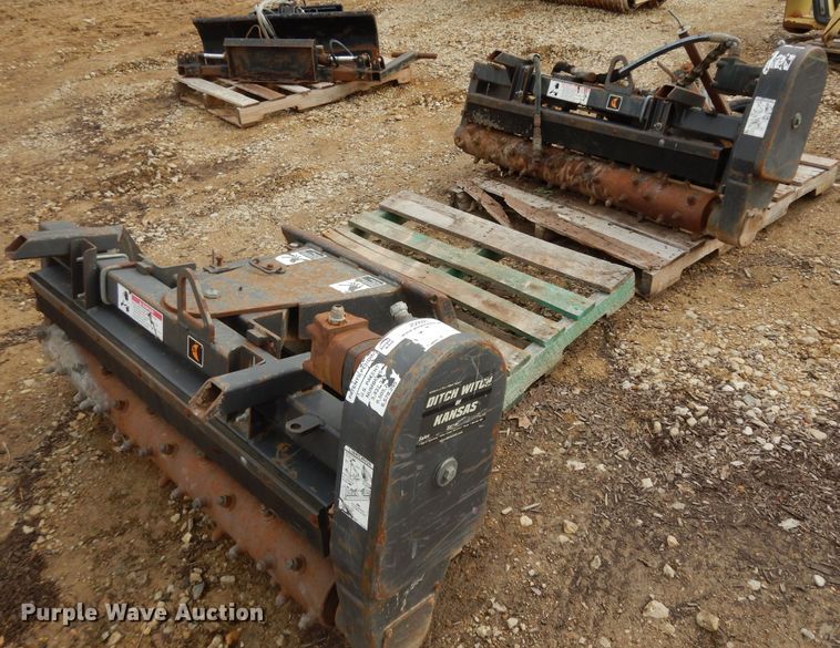 image for item JQ9921 (2) Ditch Witch skid steer power rake