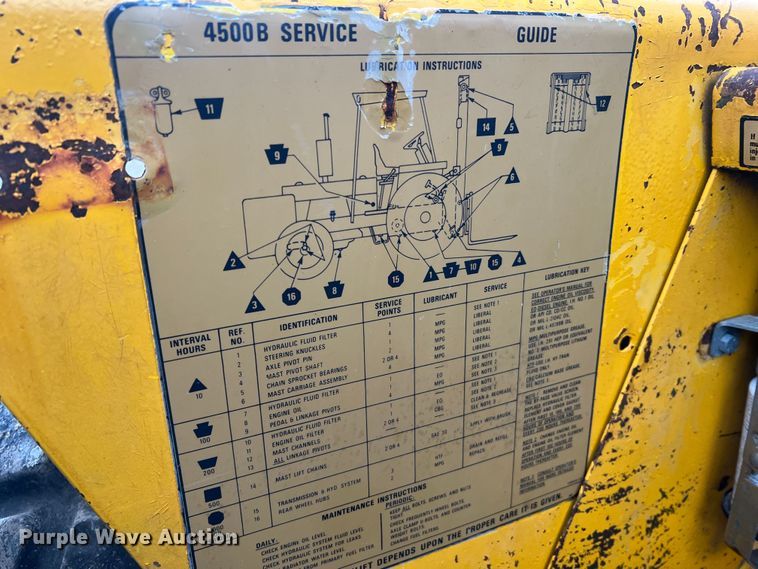 image for item JU9679 International Harvester 4500B  forklift