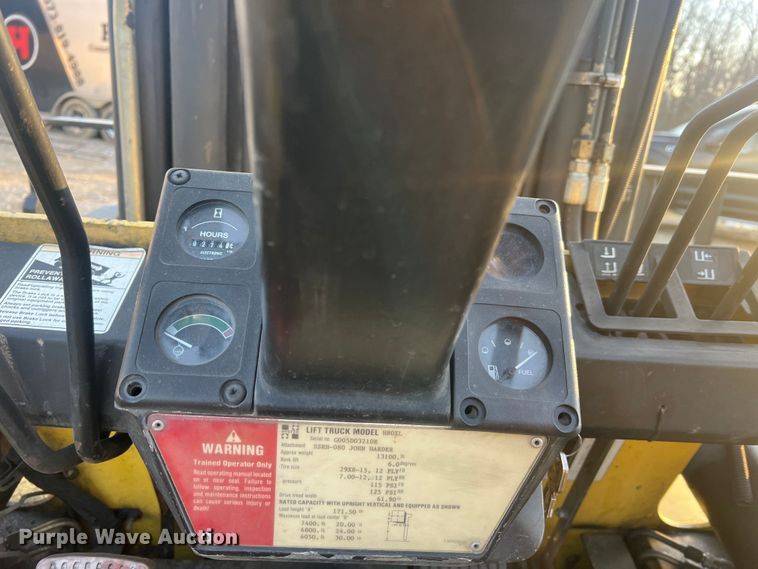 image for item JU9686 Hyster H80XL  forklift