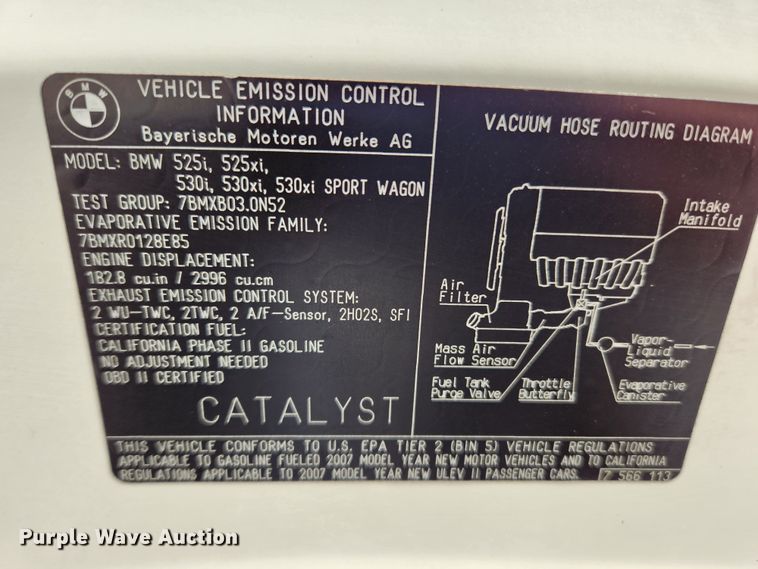 image for item KT9458 2007 BMW 530XI