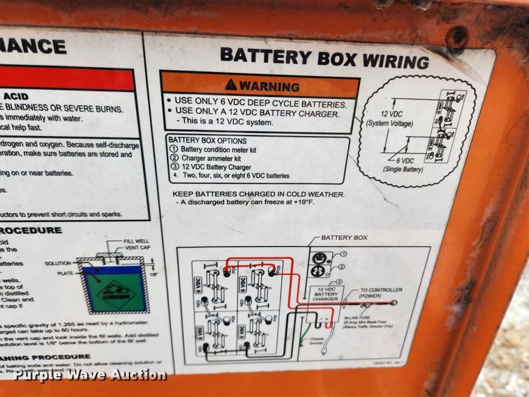 image for item KT9477 2007 Wanco WTSP arrow board trailer