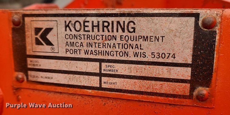 image for item LA9368 Koehring 1050  skid steer loader