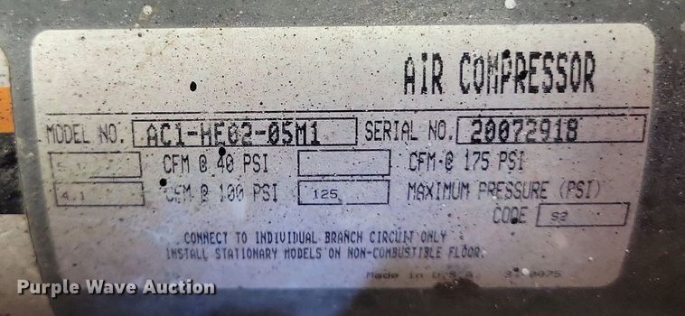 image for item LG9427 (2) air compressors