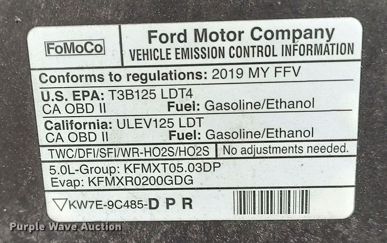 image for item LP9178 2019 Ford F150  SuperCrew pickup truck