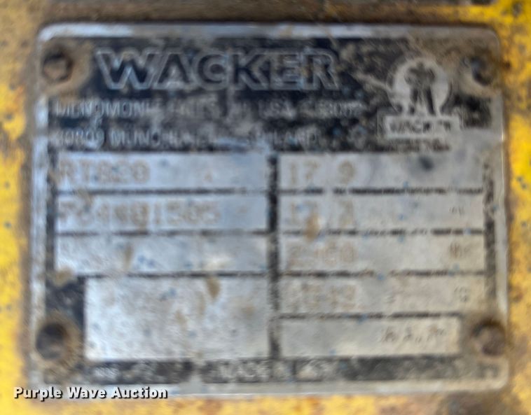 image for item LP9781 Wacker Neuson RT820  double drum roller