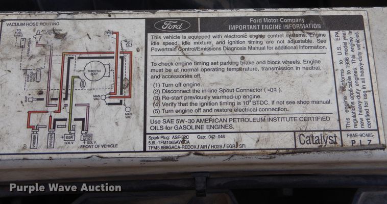 image for item LT9029 1996 Ford E350  shuttle bus