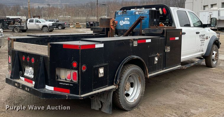 image for item MA9815 2012 Dodge Ram 5500HD  Crew Cab flatbed truck