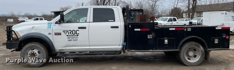 image for item MA9815 2012 Dodge Ram 5500HD  Crew Cab flatbed truck