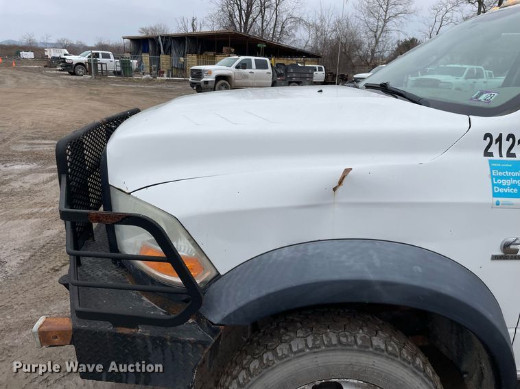 image for item MA9815 2012 Dodge Ram 5500HD  Crew Cab flatbed truck