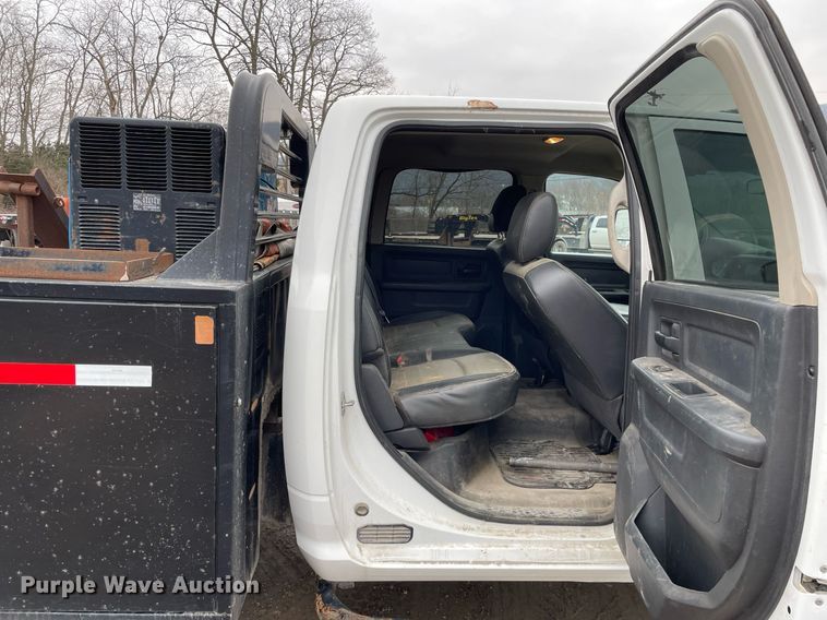 image for item MA9815 2012 Dodge Ram 5500HD  Crew Cab flatbed truck