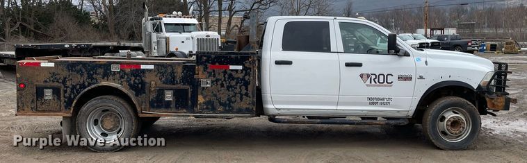 image for item MA9816 2012 Dodge Ram 5500HD  Crew Cab flatbed truck