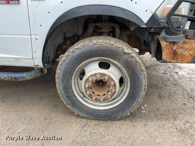 image for item MA9816 2012 Dodge Ram 5500HD  Crew Cab flatbed truck