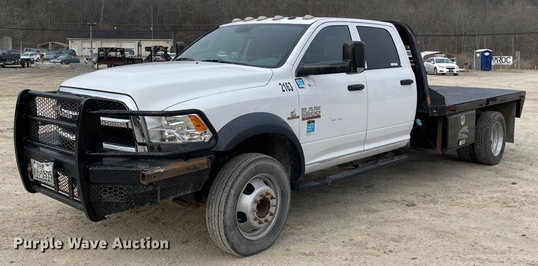 image for item MA9824 2015 Dodge Ram 5500  Crew Cab flatbed truck