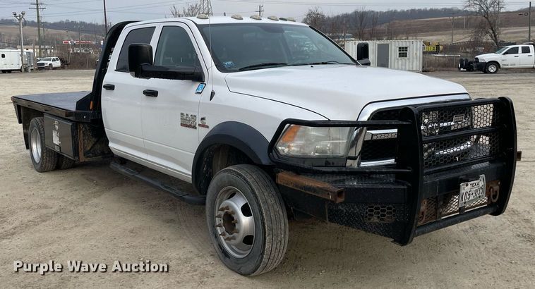 image for item MA9824 2015 Dodge Ram 5500  Crew Cab flatbed truck