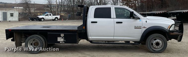 image for item MA9824 2015 Dodge Ram 5500  Crew Cab flatbed truck