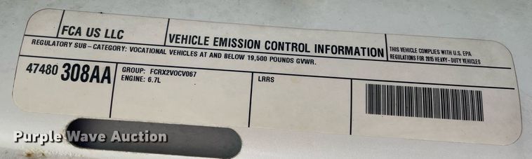 image for item MA9824 2015 Dodge Ram 5500  Crew Cab flatbed truck