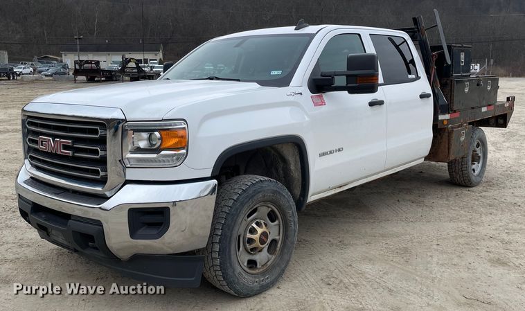 image for item MA9826 2018 GMC Sierra 2500HD  Crew Cab utility bed pickup truck