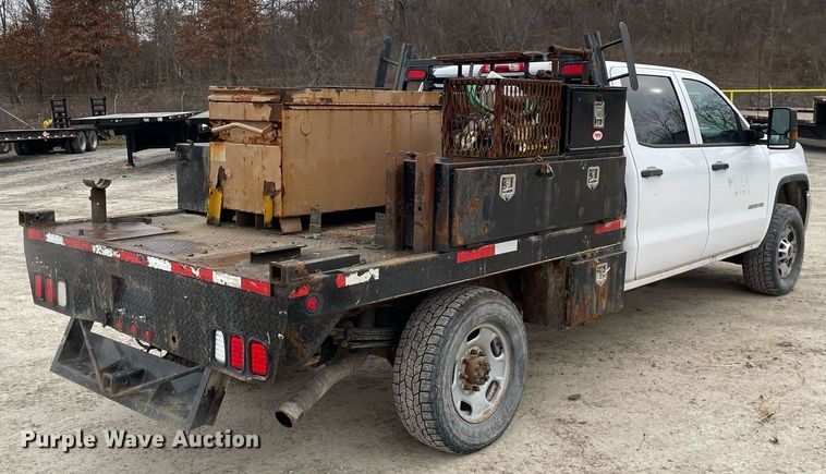 image for item MA9826 2018 GMC Sierra 2500HD  Crew Cab utility bed pickup truck