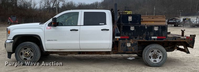 image for item MA9826 2018 GMC Sierra 2500HD  Crew Cab utility bed pickup truck