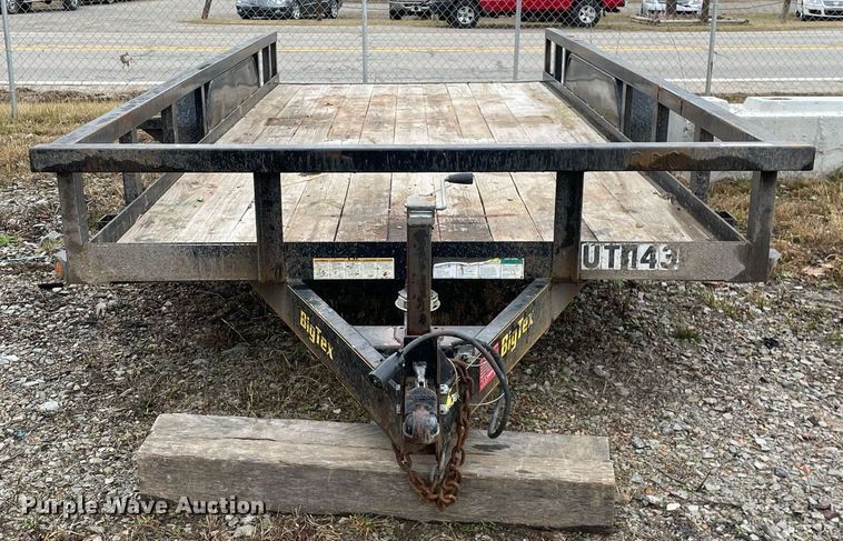 image for item MA9829 2013 Big Tex 14PI-16BK  utility trailer