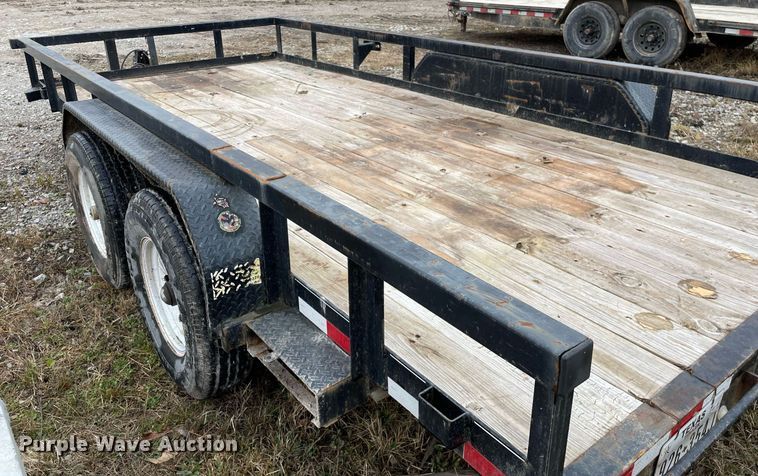 image for item MA9829 2013 Big Tex 14PI-16BK  utility trailer