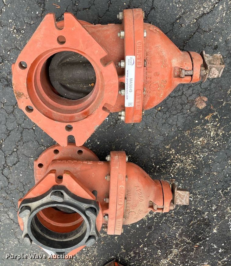 image for item MA9849 (2) Mueller 6" valves