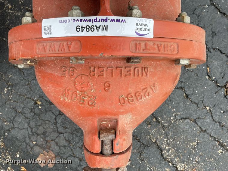 image for item MA9849 (2) Mueller 6" valves