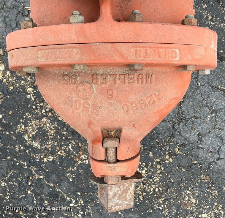 image for item MA9849 (2) Mueller 6" valves